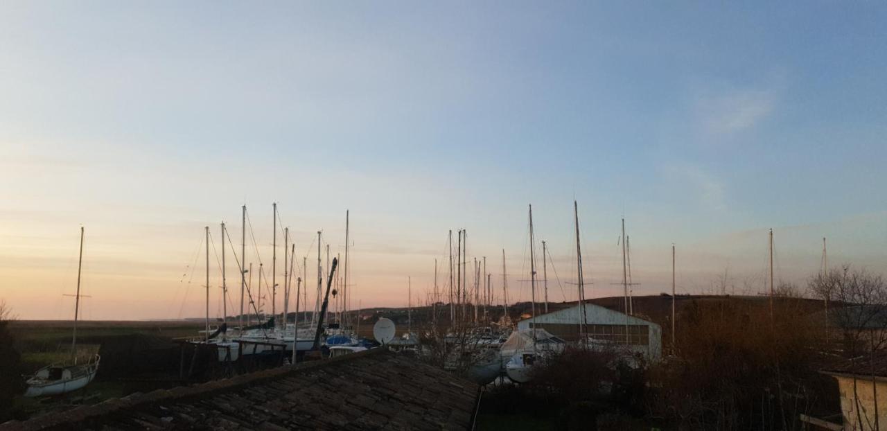 Grande Maison Charentaise Avec Vue Sur Le Chenal Superbes Couches De Soleil Sur L Estuaire De La Gironde! Mortagne-sur-Gironde Dış mekan fotoğraf